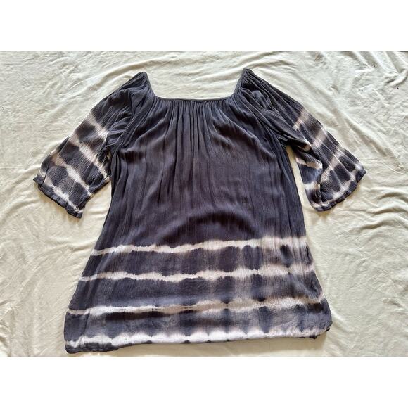 Soft Surroundings Boho Tie-Dye Tunic Top XL Peasant Top - Picture 6 of 6